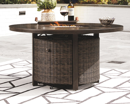 Paradise Trail - Medium Brown - Round Fire Pit Table