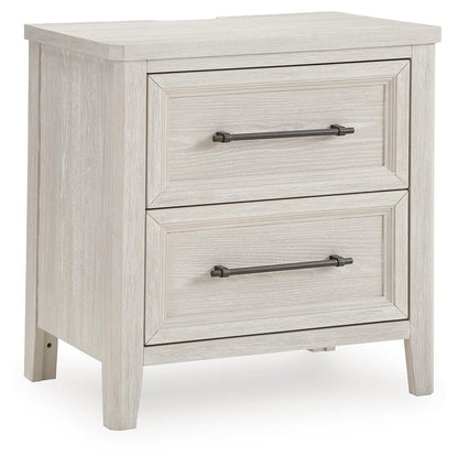 Darbonton - Two Drawer Night Stand - Dove White
