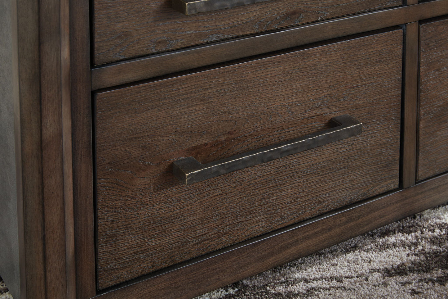 Kallenny - Square Cocktail Table - Brown / Gray