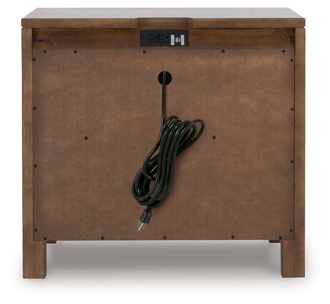 Cabalynn - Two Drawer Night Stand - Light Brown