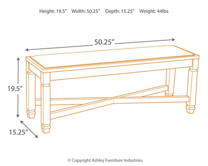Bolanburg - Large UPH Dining Room Bench - Beige