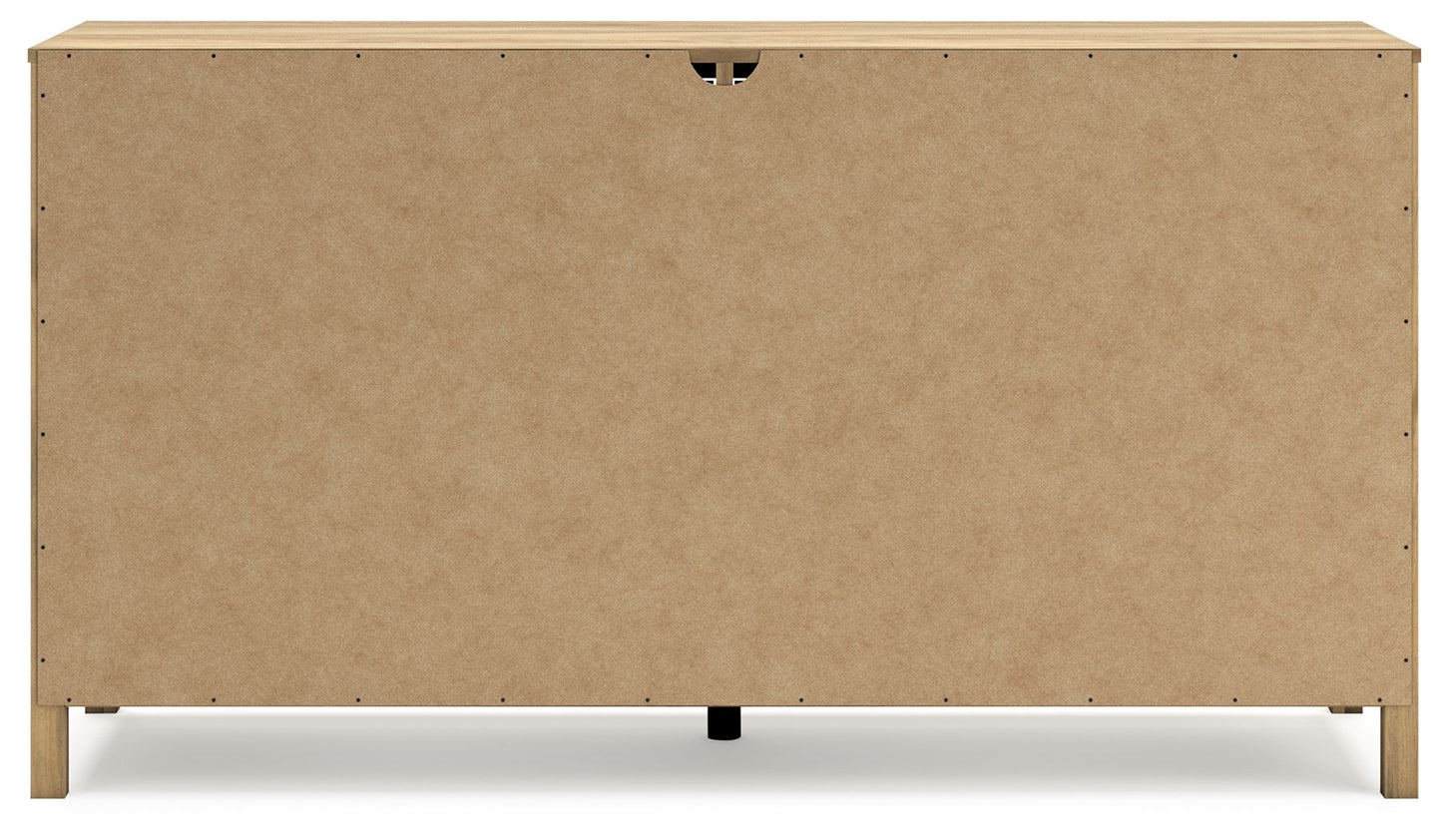 Bermacy - Six Drawer Dresser - Light Brown