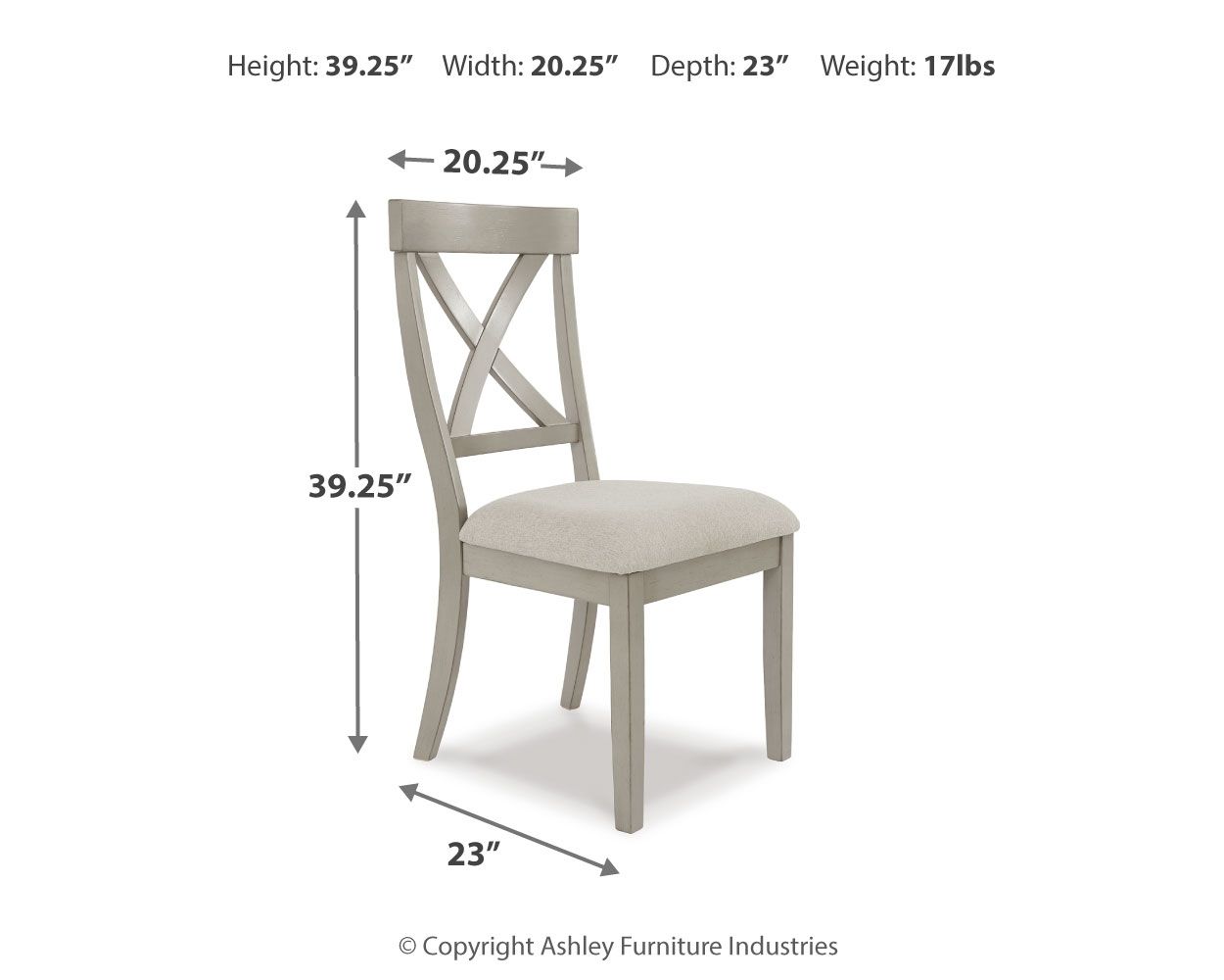 Parellen - Dining UPH Side Chair (Set of 2) - Gray