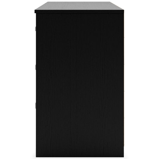 Finch - Six Drawer Dresser - 29'' Height - Black