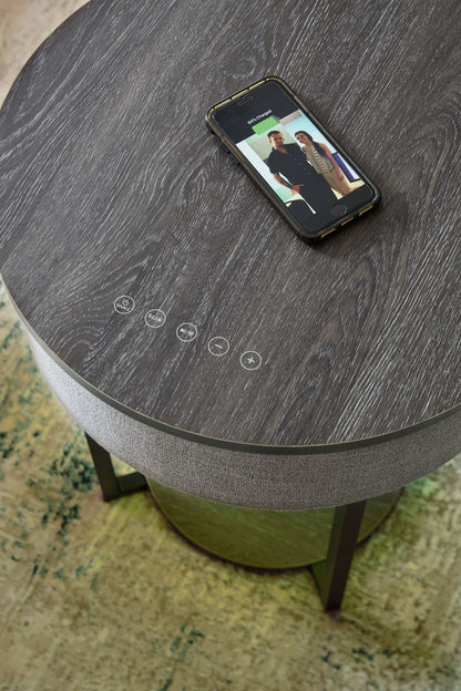 Sethlen - Accent Table - Gray / Black