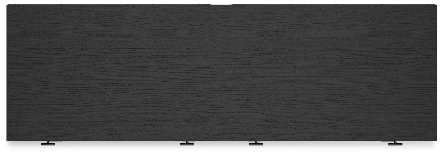 Charlang - Six Drawer Dresser - Black / Gray