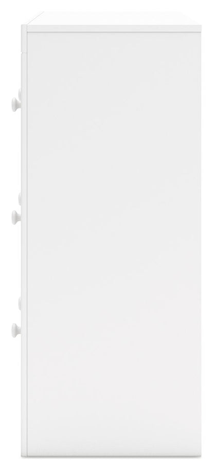Mollviney - Six Drawer Dresser - White