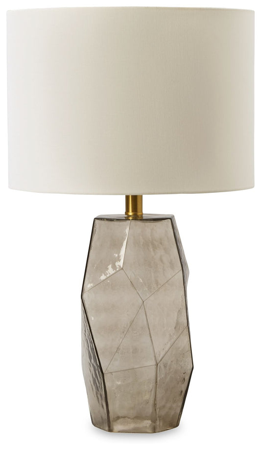 Taylow - Glass Table Lamp  - Gray