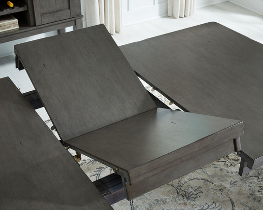 Hallanden - Rectangular Dining Room Butterfly Extension Table - Gray