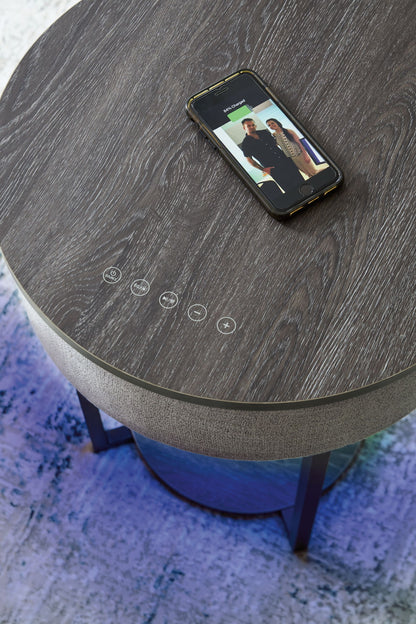 Sethlen - Accent Table - Gray / Black