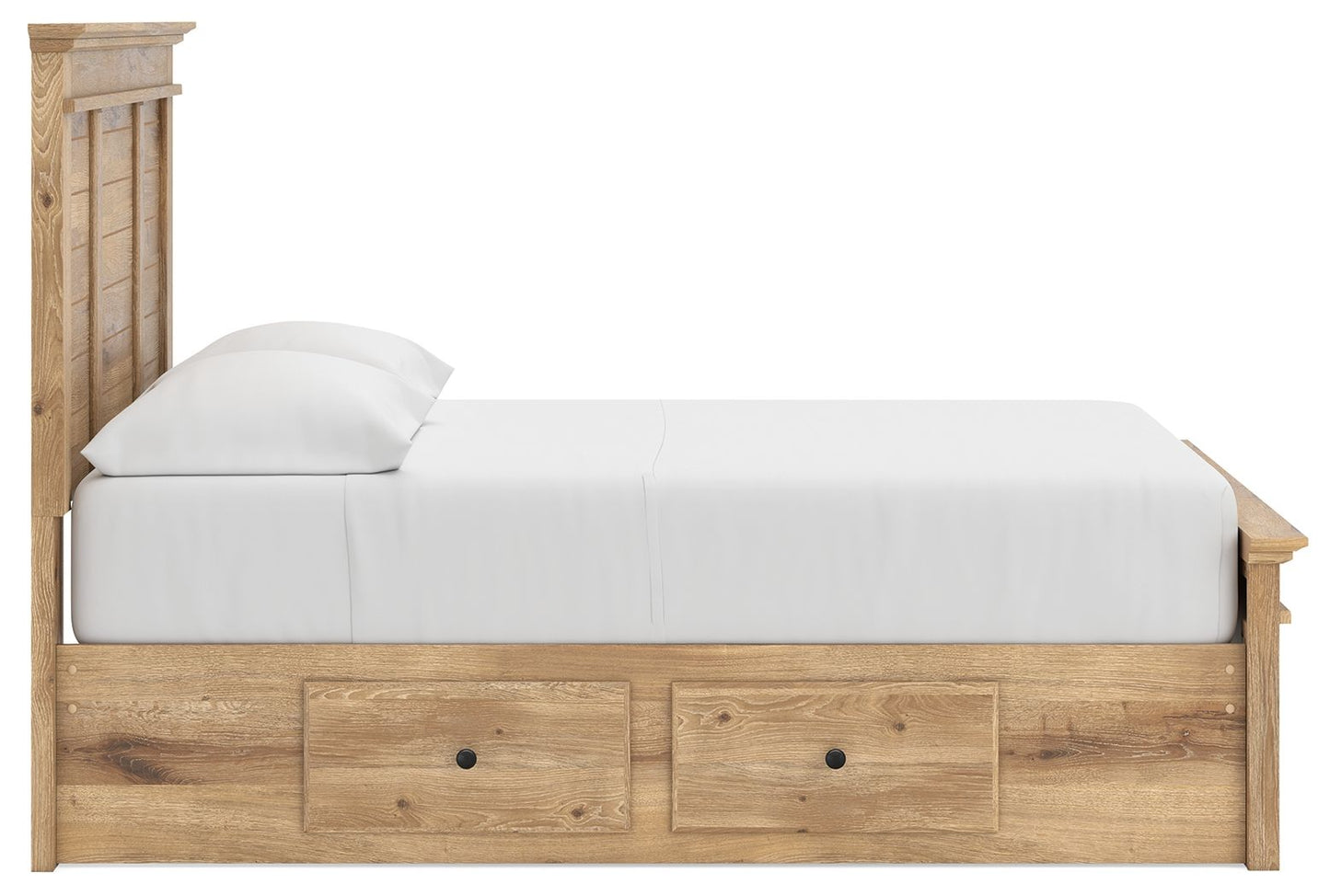 Makidern - Panel Storage Bed With Under Bed Storage Unit