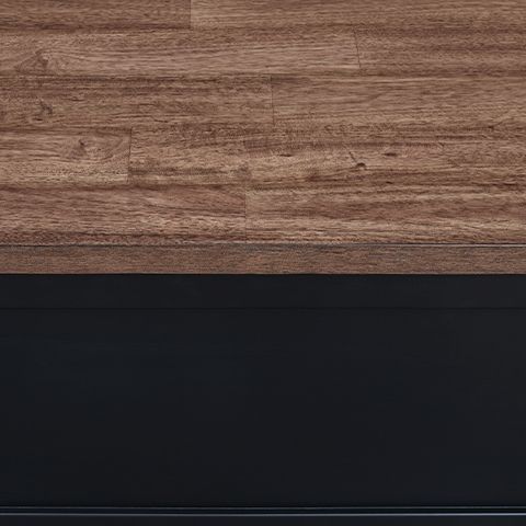 Wildenauer - Rectangular End Table - Brown / Black