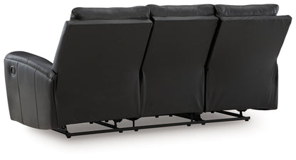 Glossmore - Reclining Sofa - Black
