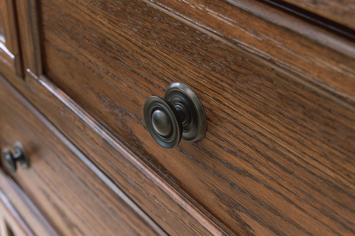 Zackaryn - Five Drawer Chest - Warm Brown