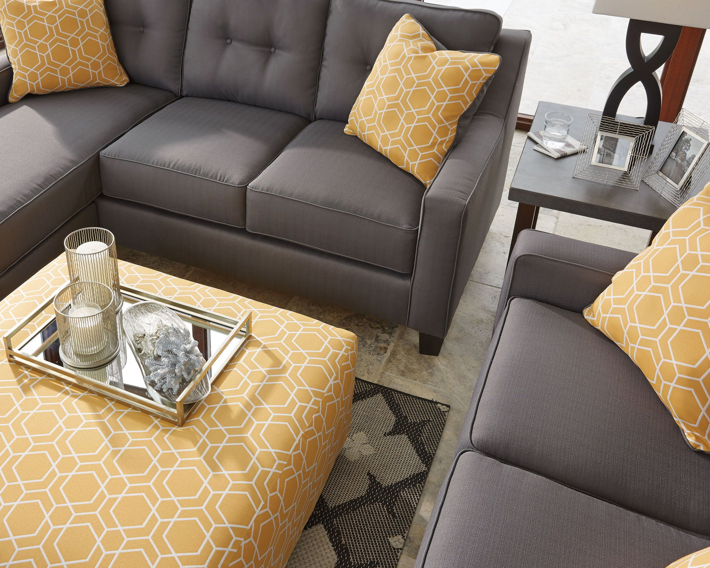 Dympna - Accessory Set (Set of 5) - Silver Finish