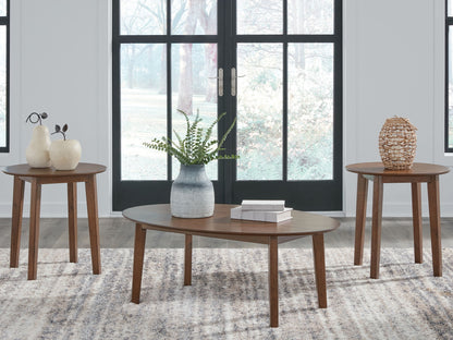 Gordonay - Brown - Occasional Table Set (Set of 3)
