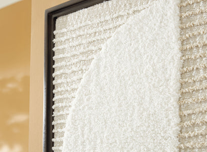 Bachard - Wall Decor - Tan / White