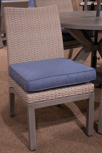 Half Moon Beach - Side Chair With Cushion (Set of 2) - Blue / Gray