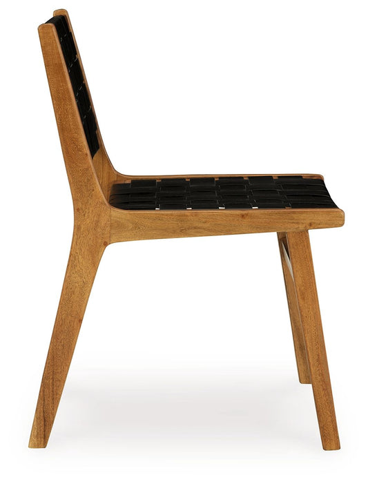 Fortmaine - Dining Room Side Chair (Set of 2) - Brown / Black
