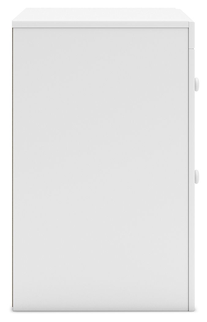Mollviney - Two Drawer Night Stand - White
