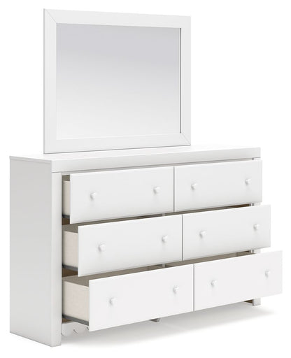 Mollviney - Dresser And Mirror - White