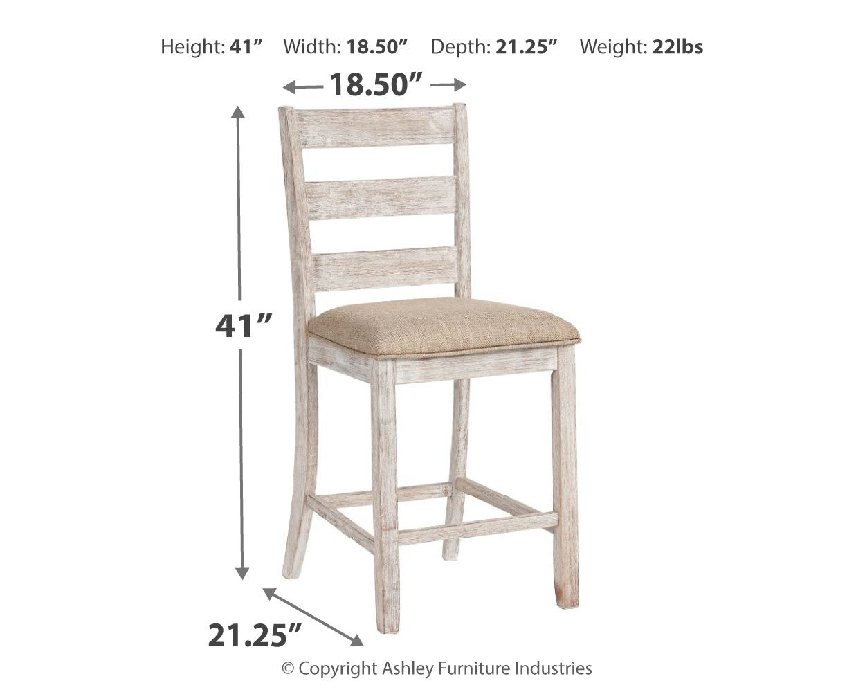 Skempton - Upholstered Barstool (Set of 2) - White