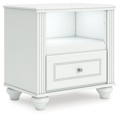 Kozlani - One Drawer Night Stand - White