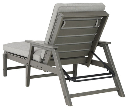 Visola - Gray - Chaise Lounge with Cushion