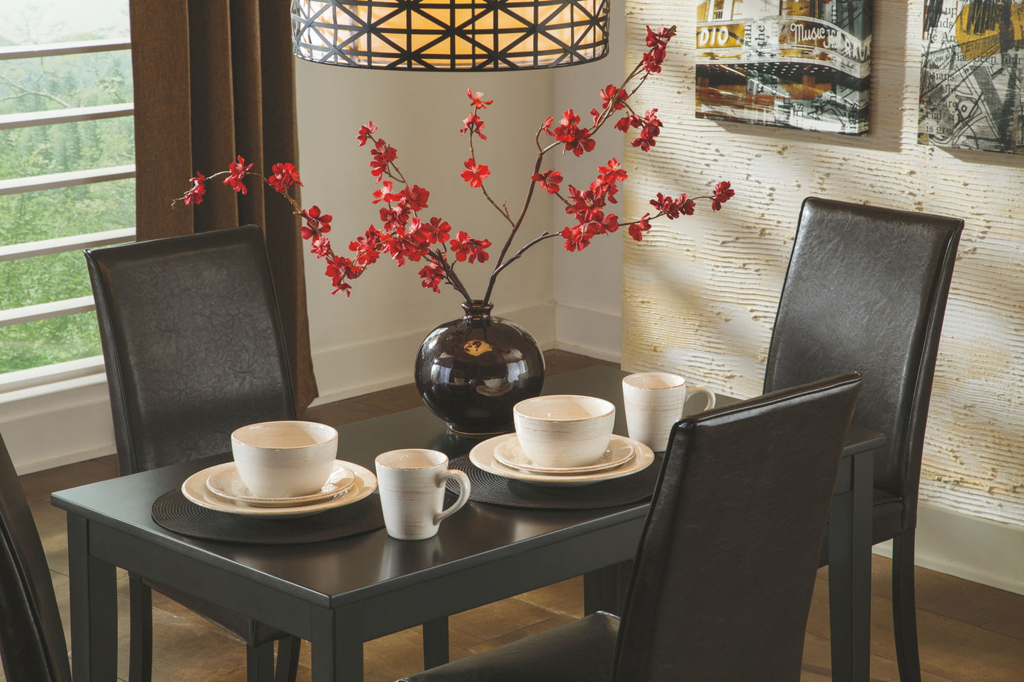 Kimonte - Rectangular Dining Room Table - Dark Brown