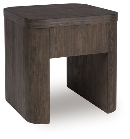 Neo - Square End Table - Rich Brown