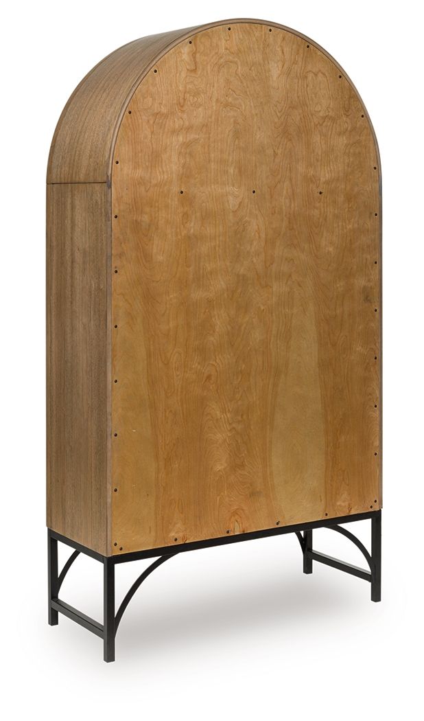 Gwenwich - Accent Cabinet - Natural / Black