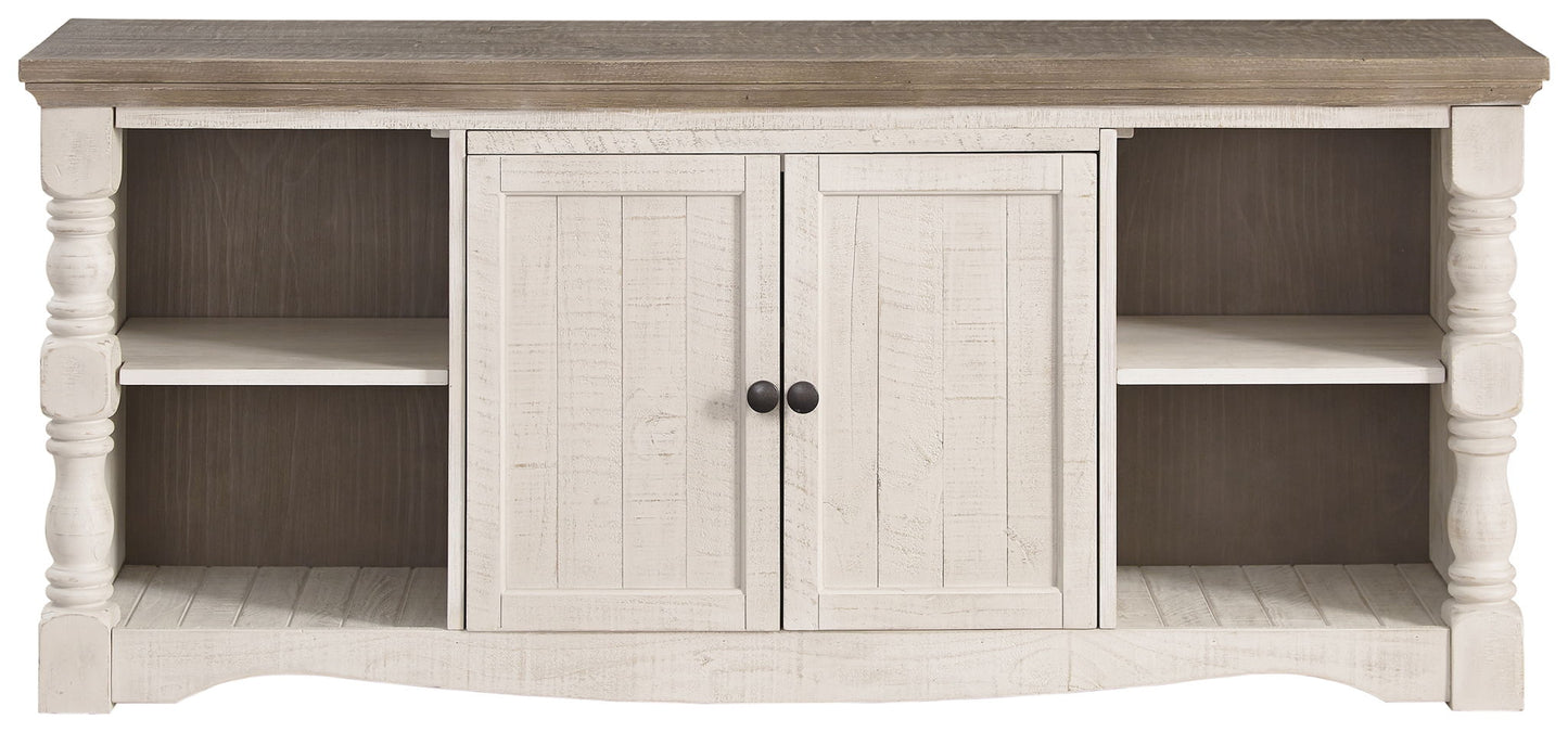 Havalance - Extra Large TV Stand - 2 Doors - Brown / Beige