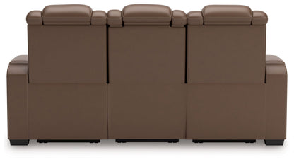 High Impact - Power Reclining Sofa / Adj Headrest - Tobacco