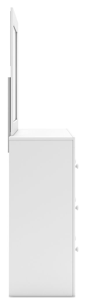Mollviney - Dresser And Mirror - White