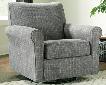 Renley - Swivel Glider Accent Chair - Ash