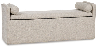 Galliden - Large Upholstered Dining Room Bench - Beige