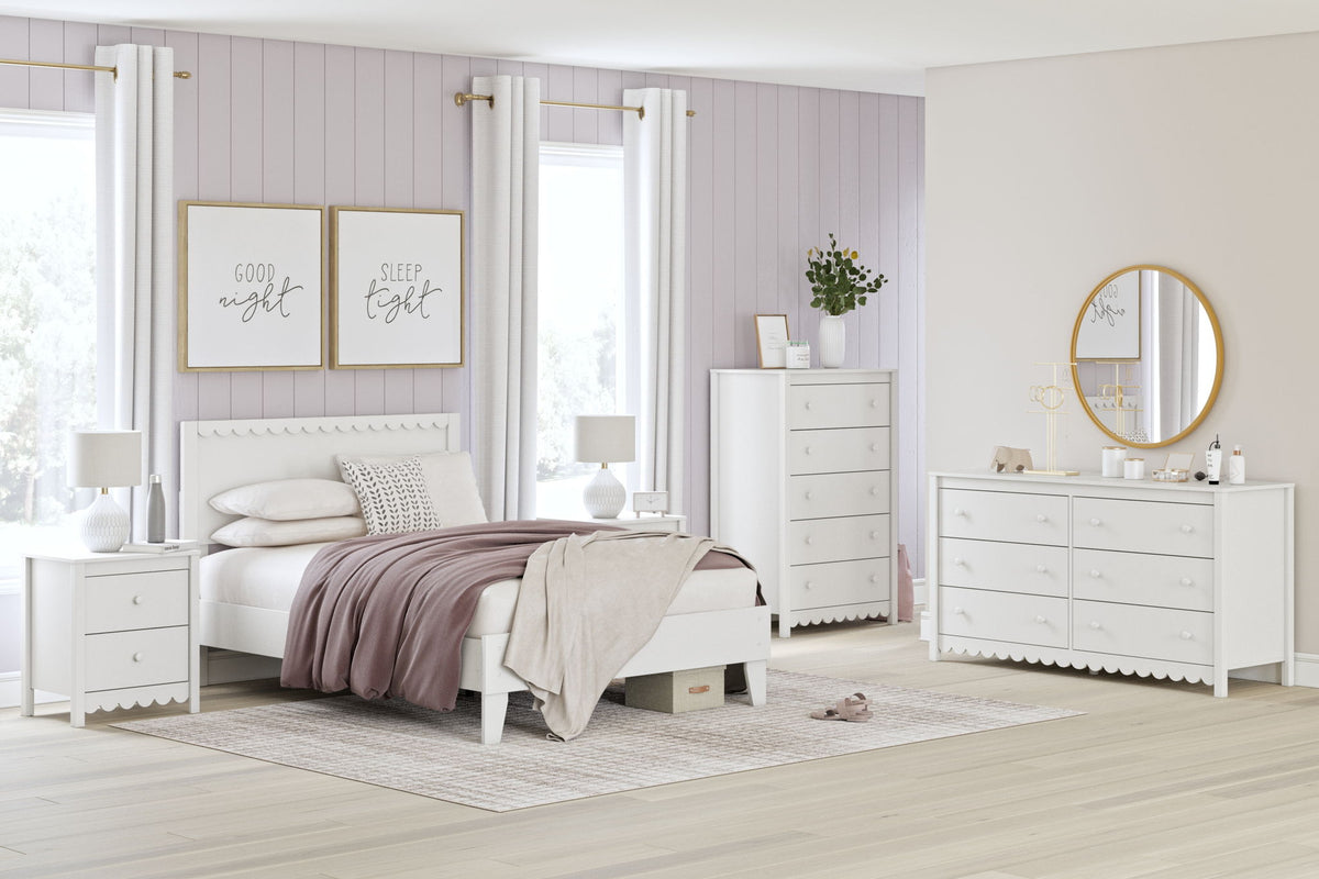 Hallityn - Two Drawer Night Stand - White