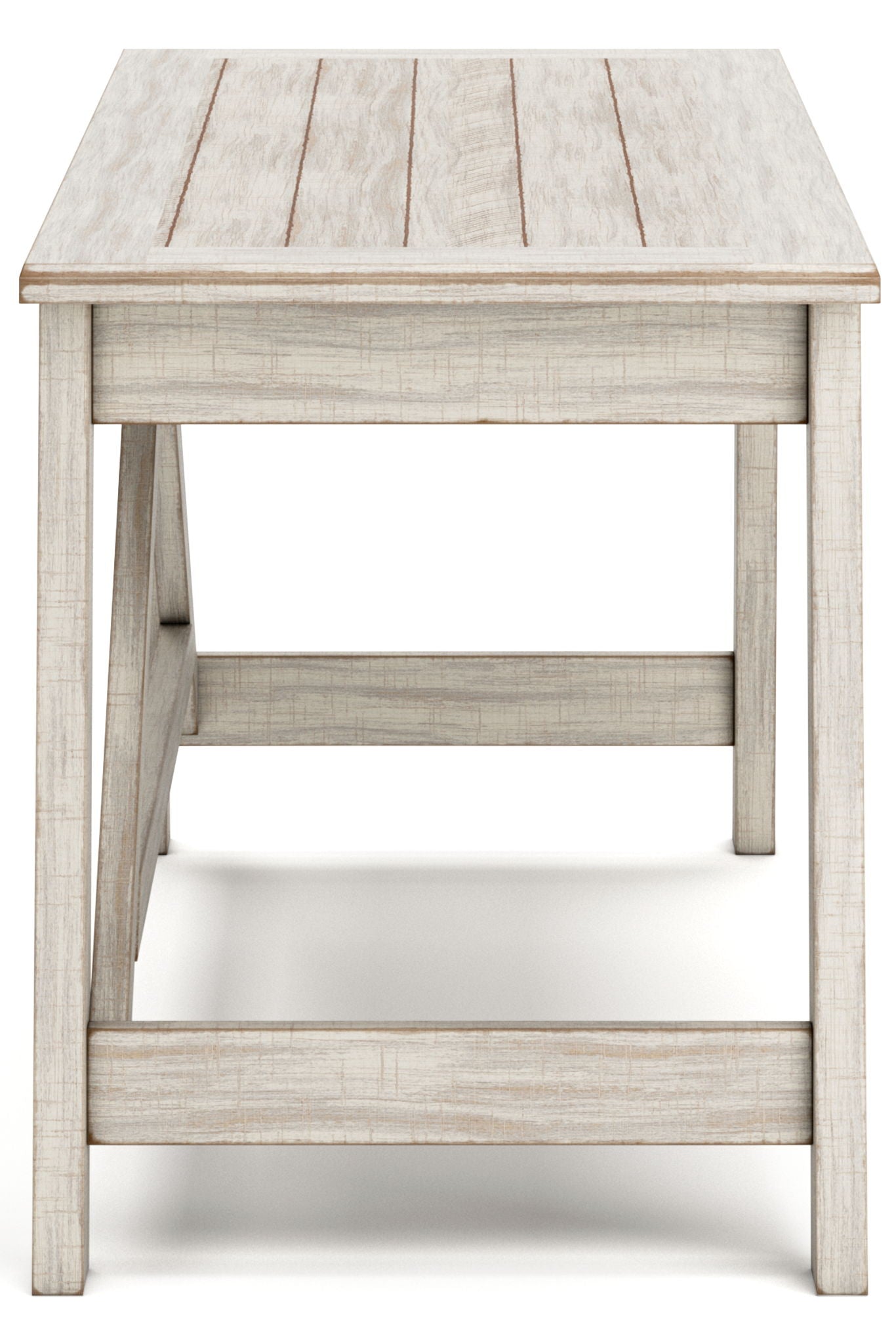 Carynhurst - Home Office Large Leg Desk - Whitewash