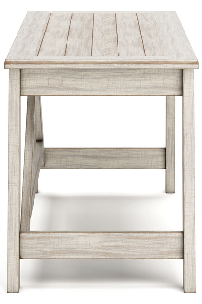 Carynhurst - Home Office Large Leg Desk - Whitewash
