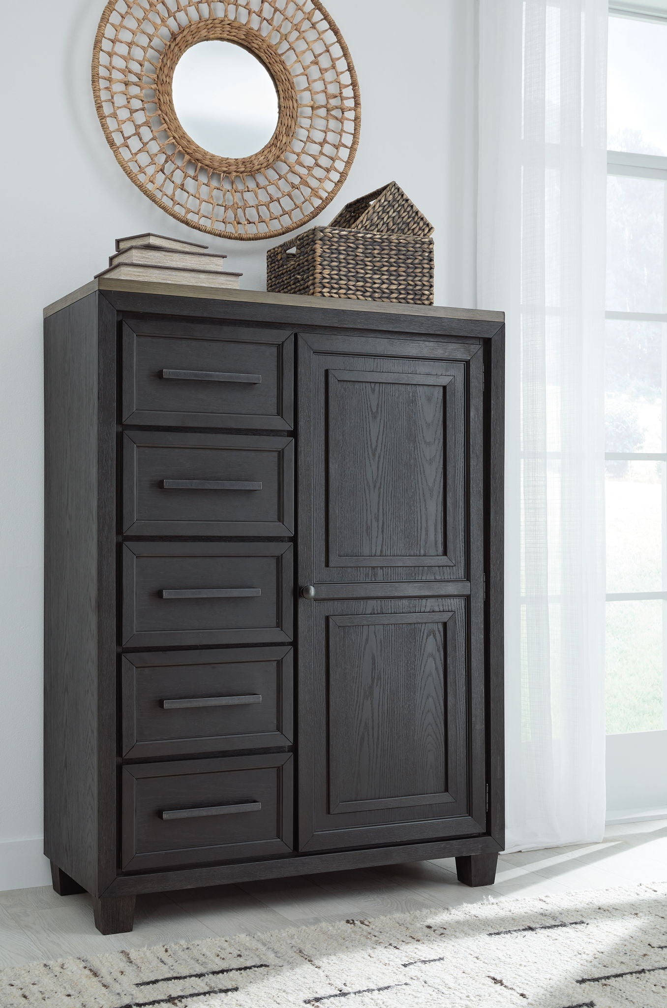 Foyland - Door Chest - Black / Brown