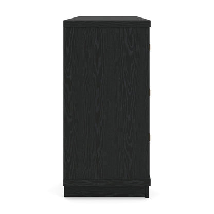 Kozmour - Six Drawer Dresser - Black / Brown