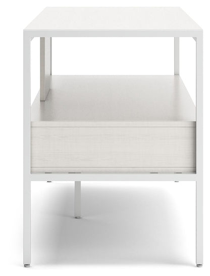 Deznee - Large TV Stand - White