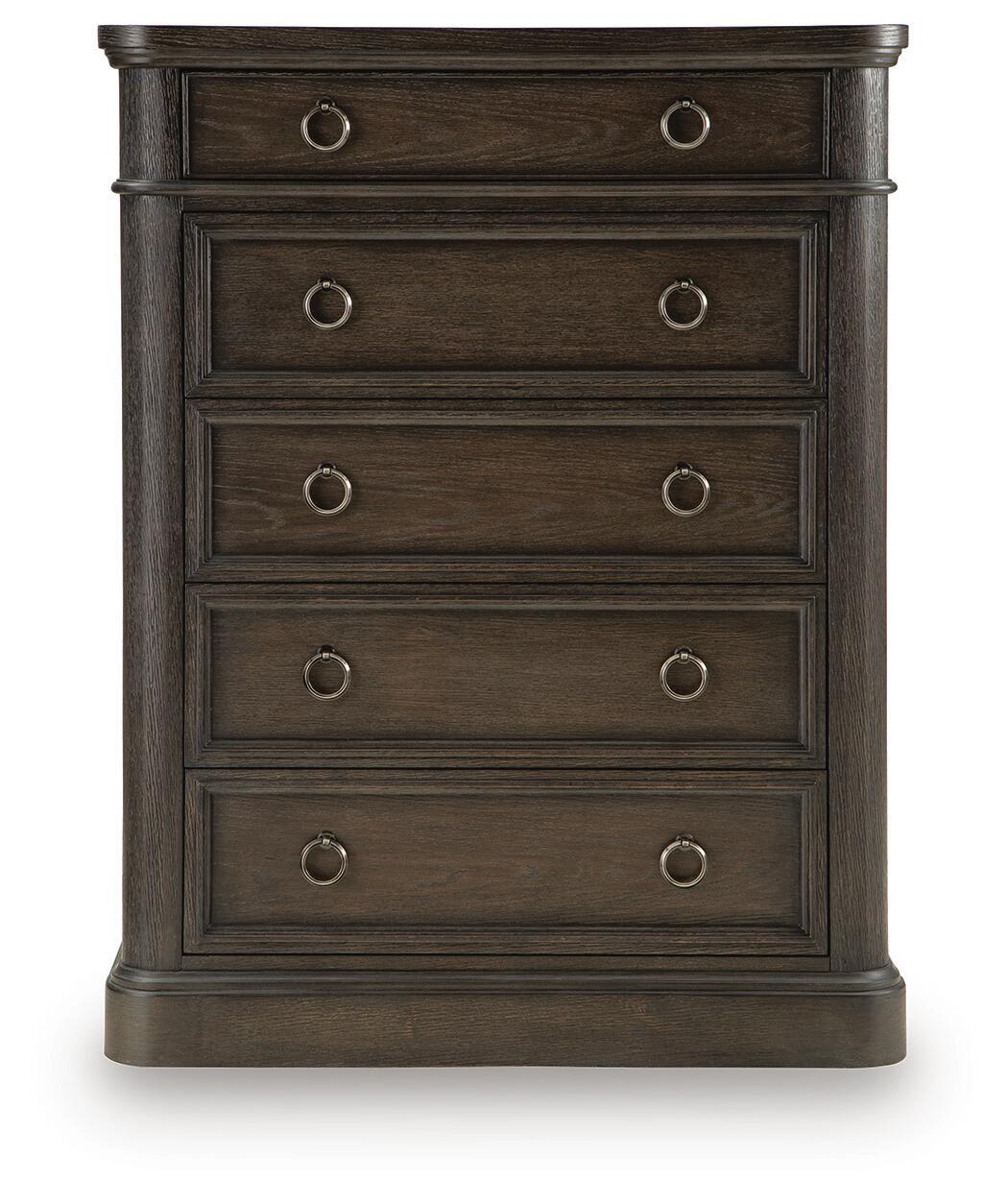 Wickenger - Five Drawer Chest - Dark Brown