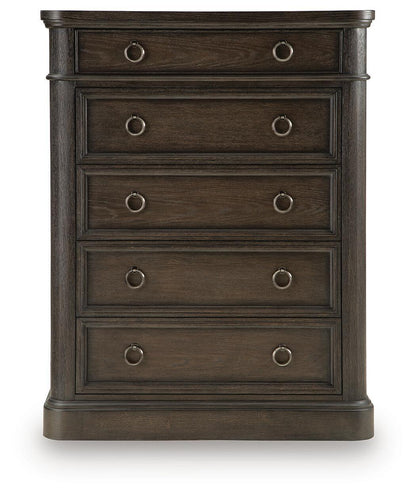 Wickenger - Five Drawer Chest - Dark Brown
