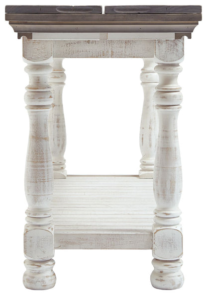 Havalance - Flip Top Sofa Table - Gray / White