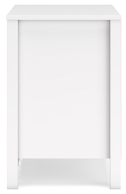 Hallityn - Two Drawer Night Stand - White