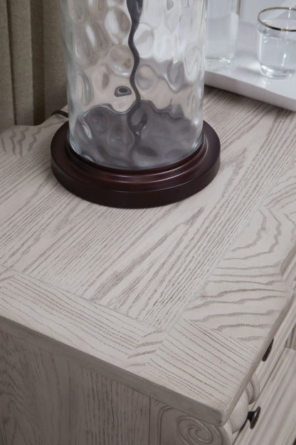 Bruchandi - Three Drawer Night Stand - Antique White