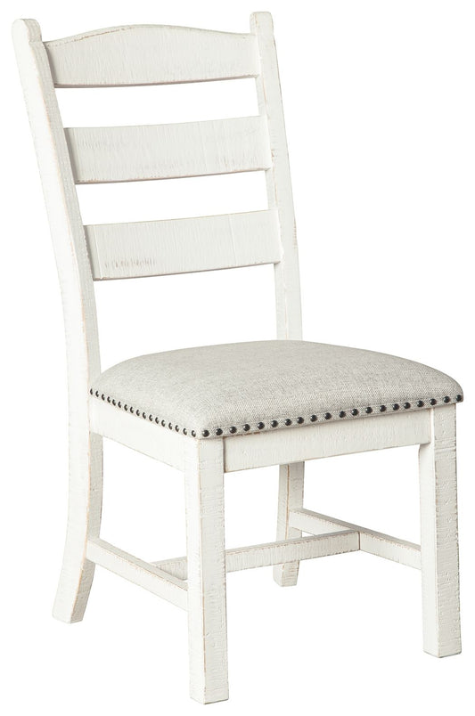 Valebeck - Dining UPH Side Chair (Set of 2) - Beige / White