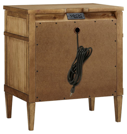 Sharlance - Brown - Three Drawer Night Stand