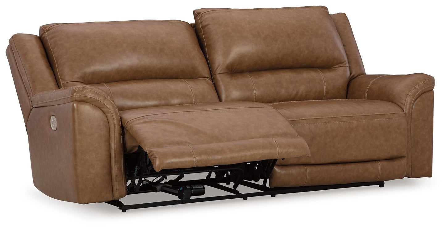 Trasimeno - 2 Seat Pwr Rec Sofa Adj Headrest - Caramel